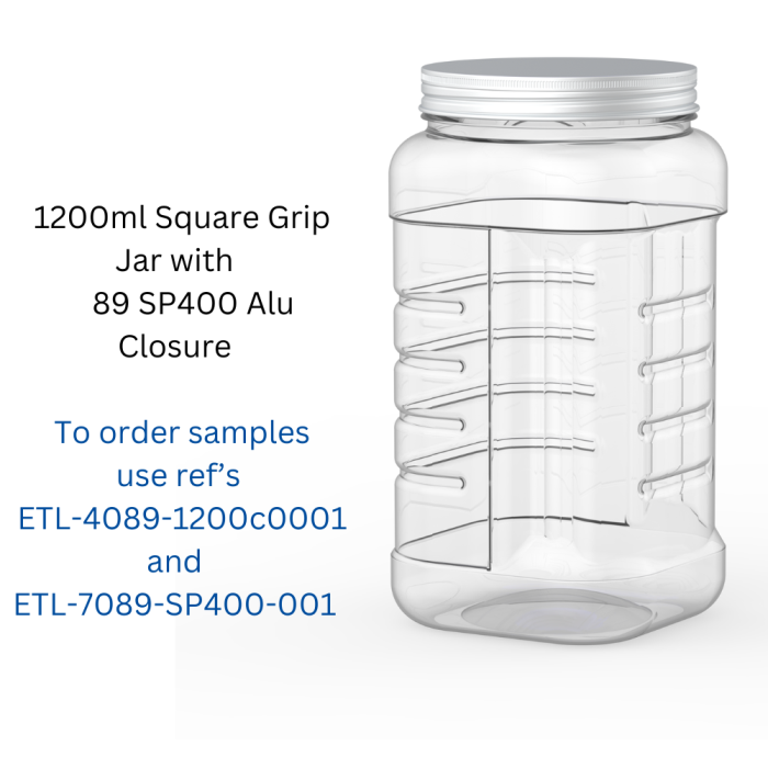 Square Grip 1200ml - ETL-4089-1200c0001